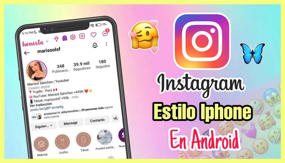instagram estilo iphone android