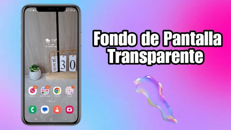 OBTÉN FONDO DE PANTALLA TRANSPARENTE EN TU CELULAR ANDROID