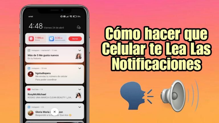CÓMO HACER QUE TU CELULAR HABLE CADA VEZ QUE RECIBES UNA NOTIFICACIÓN